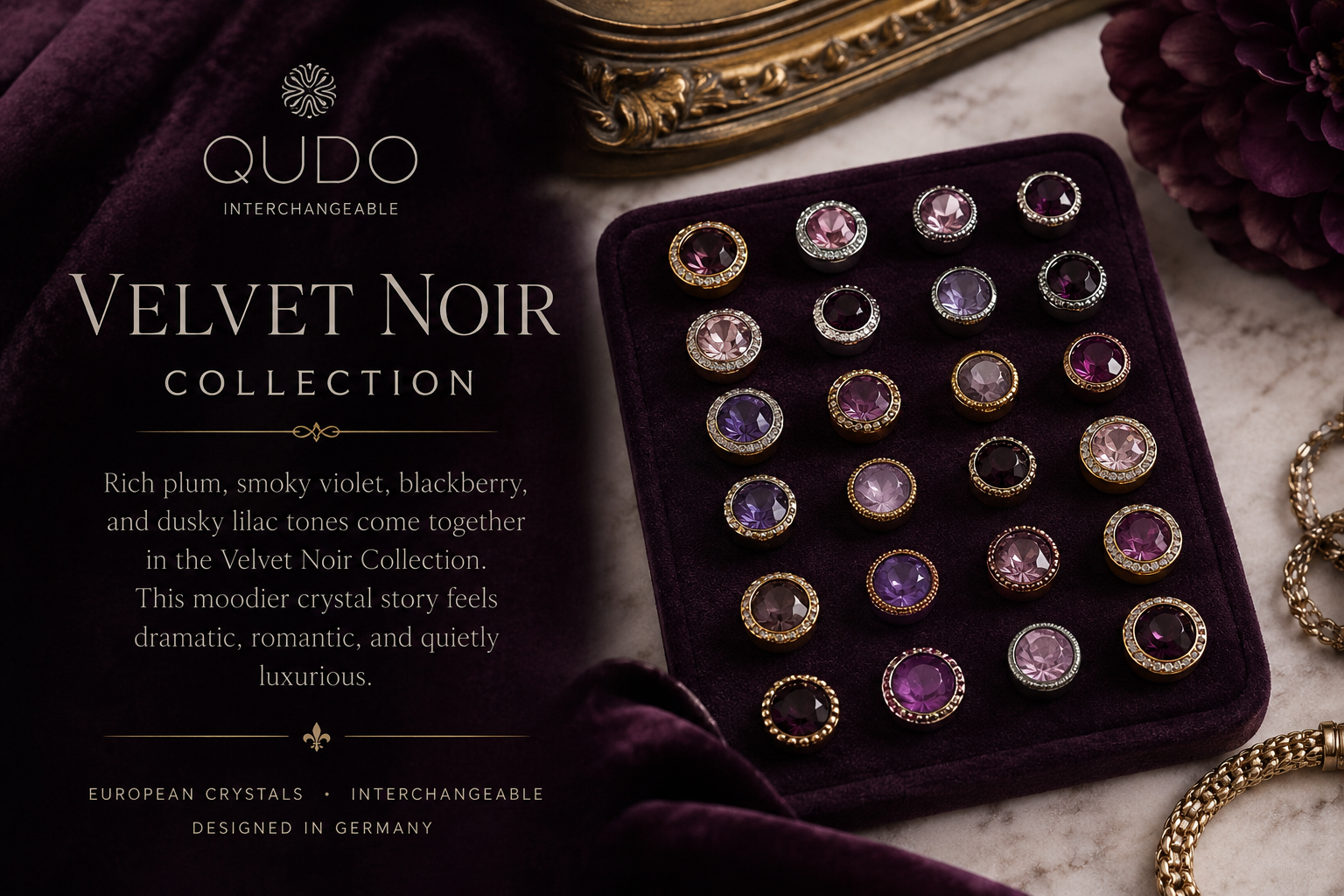 QUDO I Purple Crystals Collection