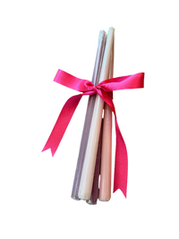 Unscented Taper Candles Set: Pink Set (4)