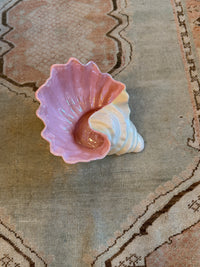 Vintage Seahorse Pedestal Shell Compote