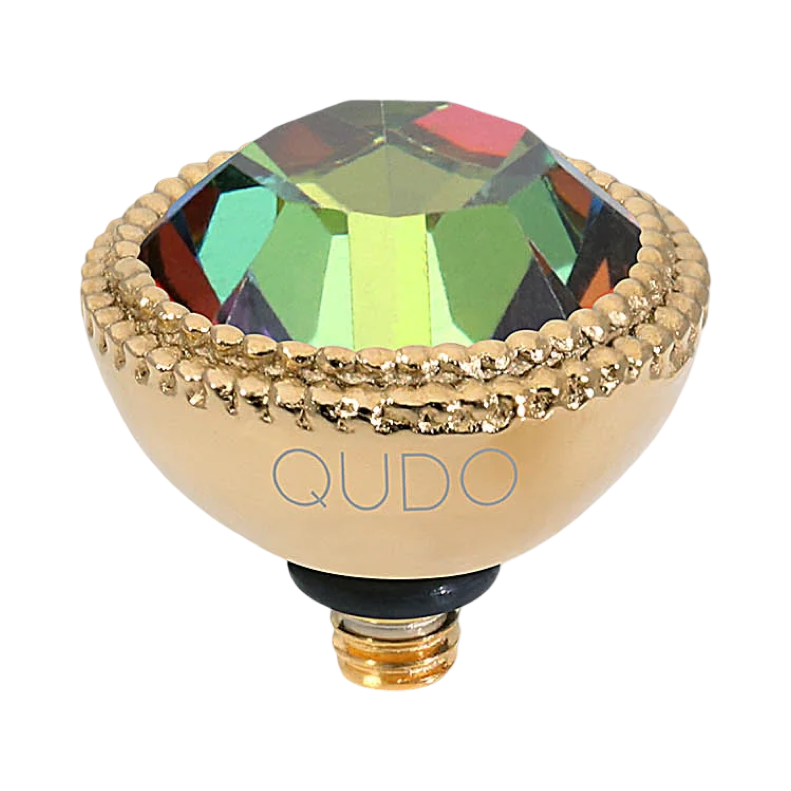 QUDO Fabero Double Beaded Crystal Topper – LG 11mm (Swarovski, Interchangeable)