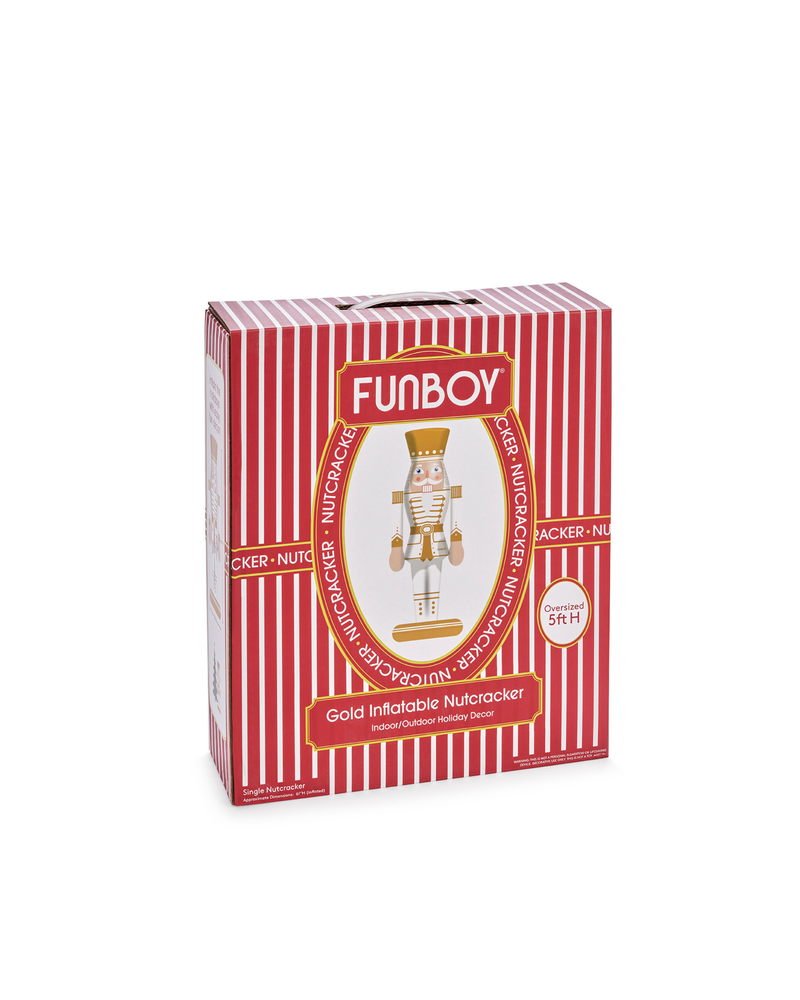 FUNBOY Gold Inflatable Nutcracker — 5 Ft