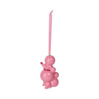 December Diamonds Bright Pink Poodle Ornament
