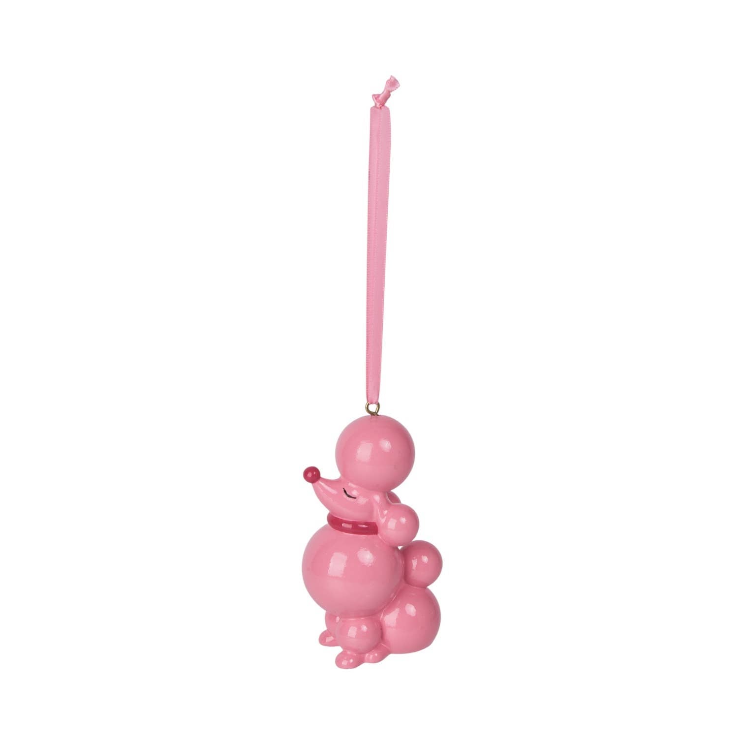 December Diamonds Bright Pink Poodle Ornament