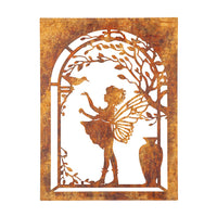 Rustic Metal Fairy Garden Sign