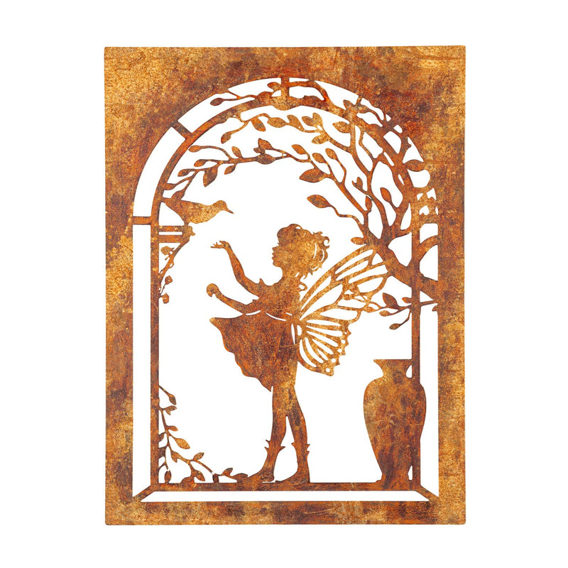 Rustic Metal Fairy Garden Sign