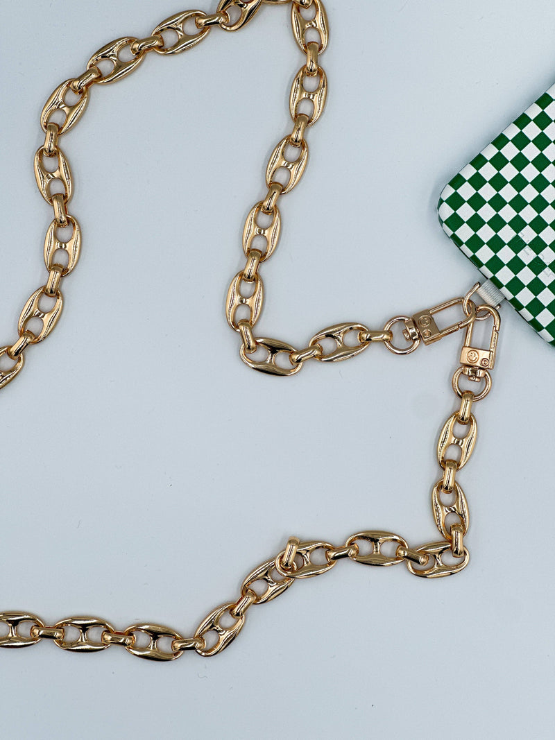 Goldi Peanut Chain: Cell Phone Crossbody Chain