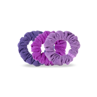 Purples and Pinks Terry Cloth Scrunchie Set