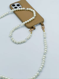 Pearl Cell Phone Crossbody Strap: Regular (47 inches) / Gold