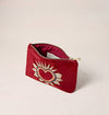 Elizabeth Scarlett London - Sacred Heart Mini Pouch: Rouge / Velvet