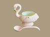 Flamingo Punch Bowl & Ladle