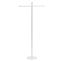 Metal Necklace and Scarf Stands: White / 34.25" Tall