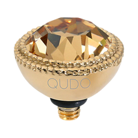 QUDO Fabero Double Beaded Crystal Topper – LG 11mm (Swarovski, Interchangeable)
