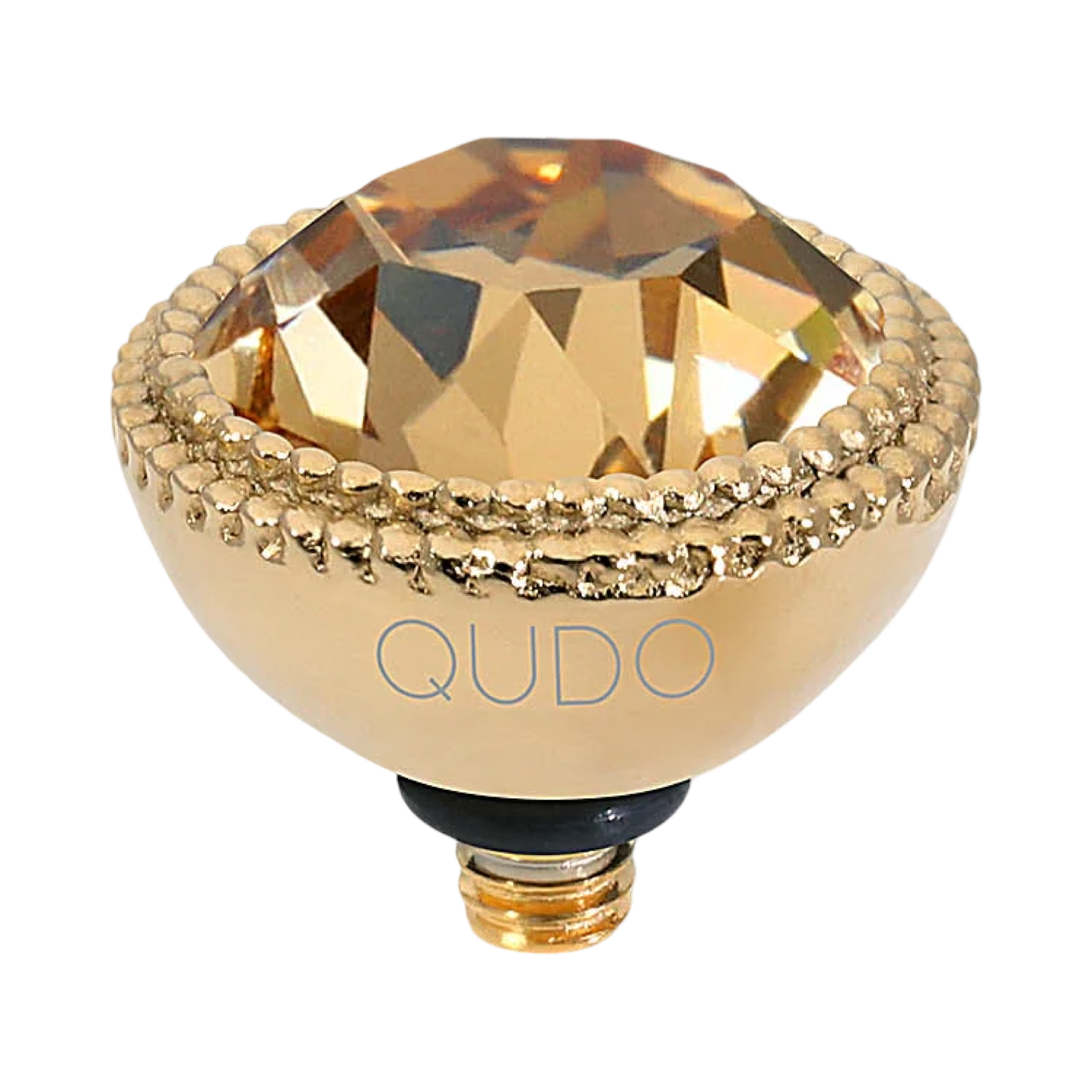 QUDO Fabero Double Beaded Crystal Topper – LG 11mm (Swarovski, Interchangeable)