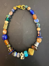 The Venice Necklace | One-of-a-Kind Artisan Mixed Bead Statement Necklace