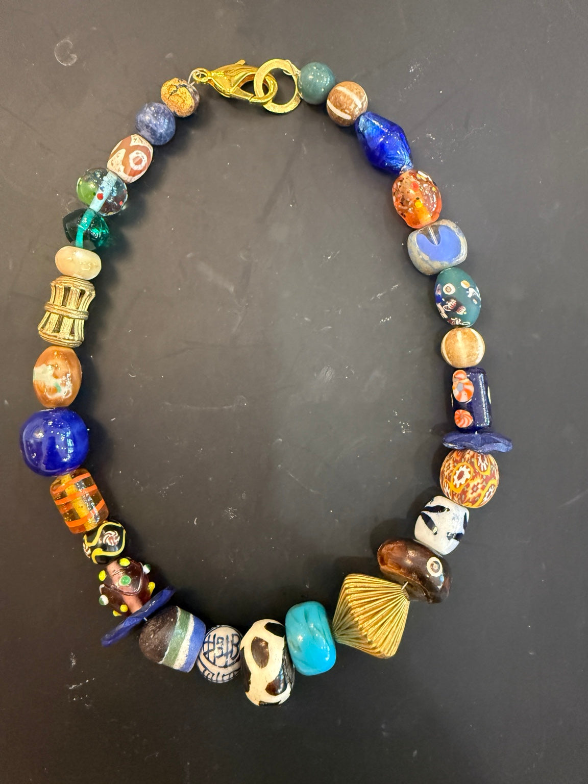 The Venice Necklace | One-of-a-Kind Artisan Mixed Bead Statement Necklace