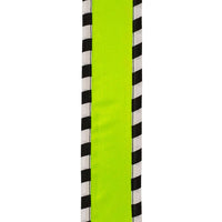 Ticking Wrapped Edge Satin, Citrus, 1-1/2 In, 10 Yards