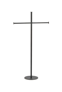 Metal Necklace and Scarf Stands: White / 34.25" Tall