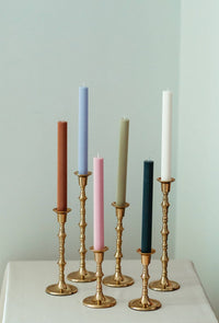 Rome Pillar Candle: Mauve Unscented