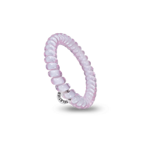 Rose Water Pink - Small Spiral Hair Coils, Hair Ties, 3-pack