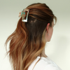 Sara Acetate Hair Claw Clips: Pink Multi