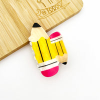 Pencil Claw Clip, Stationery Hair Clip: Small