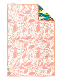 Crae Home Bouffant Reversible Hand Towel – Turquoise / White / Pink