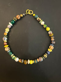 The Marrakech Necklace | One-of-a-Kind Artisan Mixed Bead Statement Necklace
