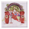 Decorative tile with 'Walk of Champions' arch and 'REBS' banner design.