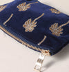 Elizabeth Scarlett London - Gold Palm Coin Purse: Navy