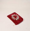 Elizabeth Scarlett London - Sacred Heart Mini Pouch: Rouge / Velvet