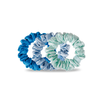 Blue My Mind - Silk Scrunchie Small