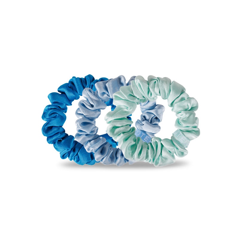 Blue My Mind - Silk Scrunchie Small