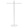 Metal Necklace and Scarf Stands: White / 34.25" Tall