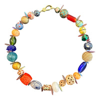 The Amalfi Necklace | One-of-a-Kind Artisan Mixed Bead Statement Necklace