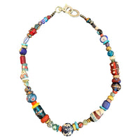 The Portofino Necklace | One-of-a-Kind Artisan Mixed Bead Statement Necklace