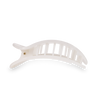 Coconut White Small Flat Round Clip