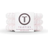 Rose Water Pink - Large Spiral Hair Coils, Hair Ties, 3-pack