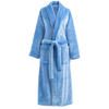 Annie Selke French Blue 2.0 Fleece Bath Robe OSFA