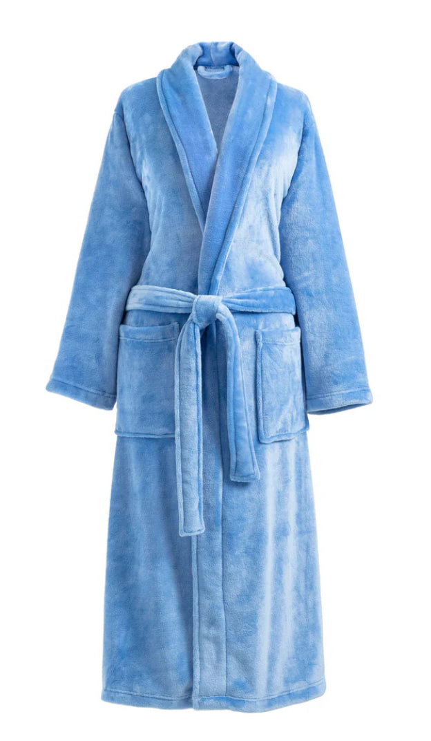 Blue robe on a white background