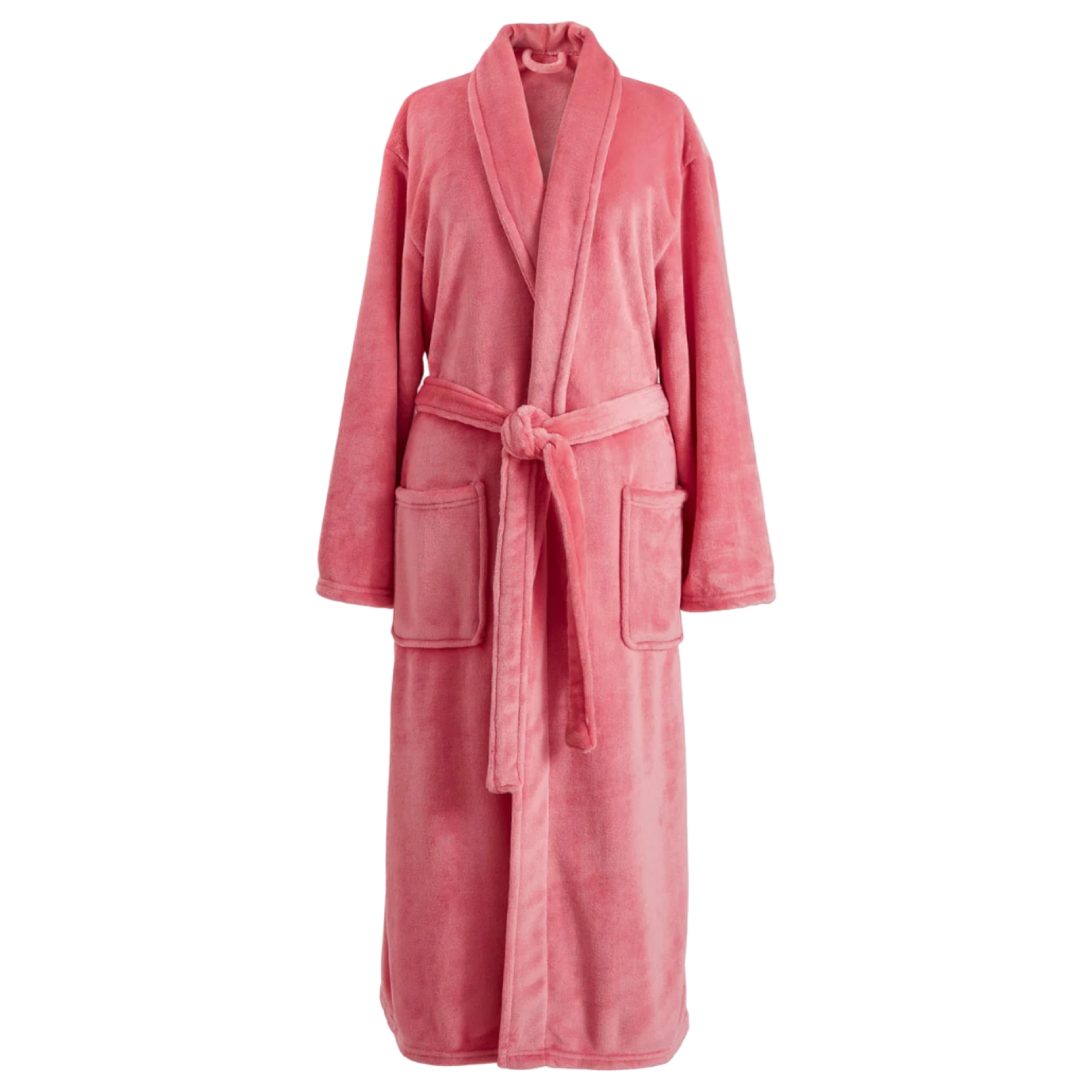 Pink robe on a white background