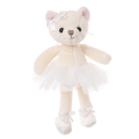 Anya ballerina cat, Bukowski ballerina plush, cat stuffed animal with tutu, cream colored plush cat, ballerina cat soft toy, Bukowski cat plush, stuffed animal for dancers, plush cat doll, ballerina cat gift, dance-themed soft toy