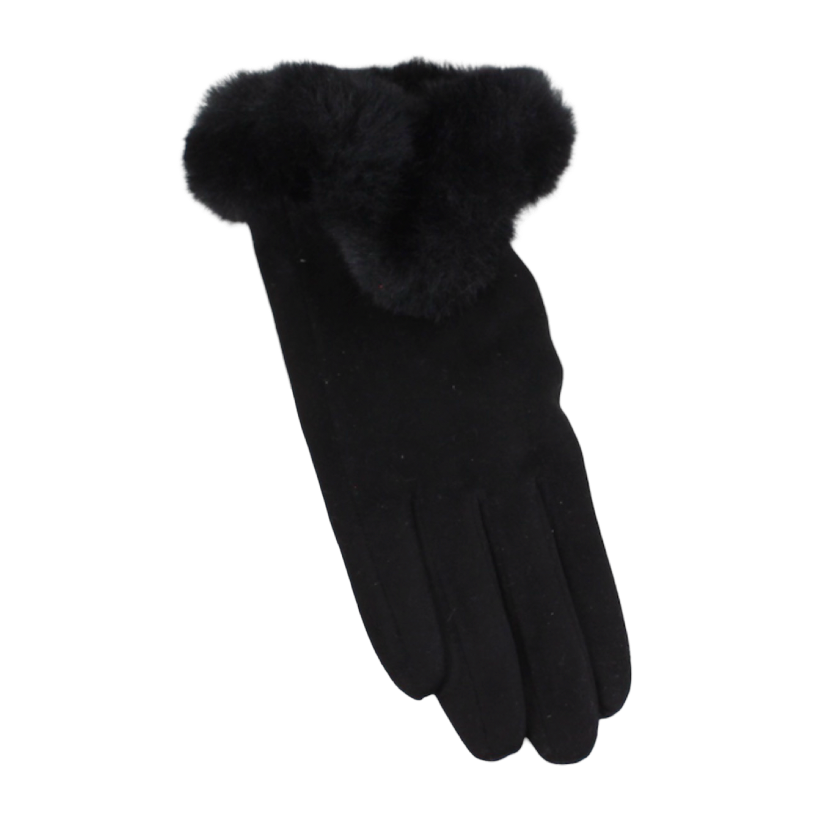 Après Darling Black Faux Fur Cuff Gloves | Oh, Meredith