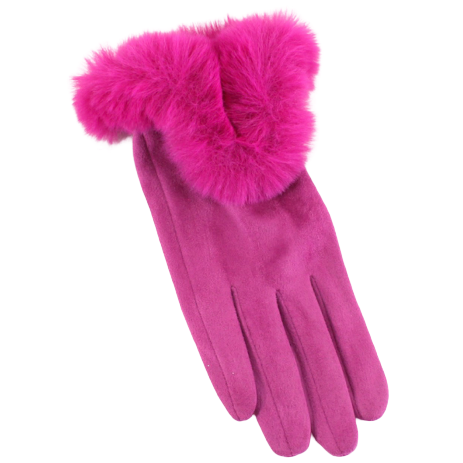 Après Darling Fuchsia Faux Fur Cuff Gloves | Oh, Meredith