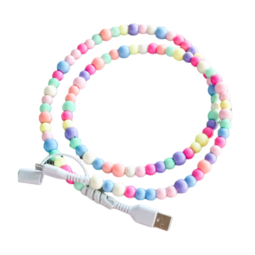 Beaded Colorful Phone Charger USB USC