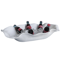Beatriz Ball melamine, VIDA Havana large serving platter, Havana oval centerpiece, white melamine serveware, extra large melamine platter, Beatriz Ball Havana collection