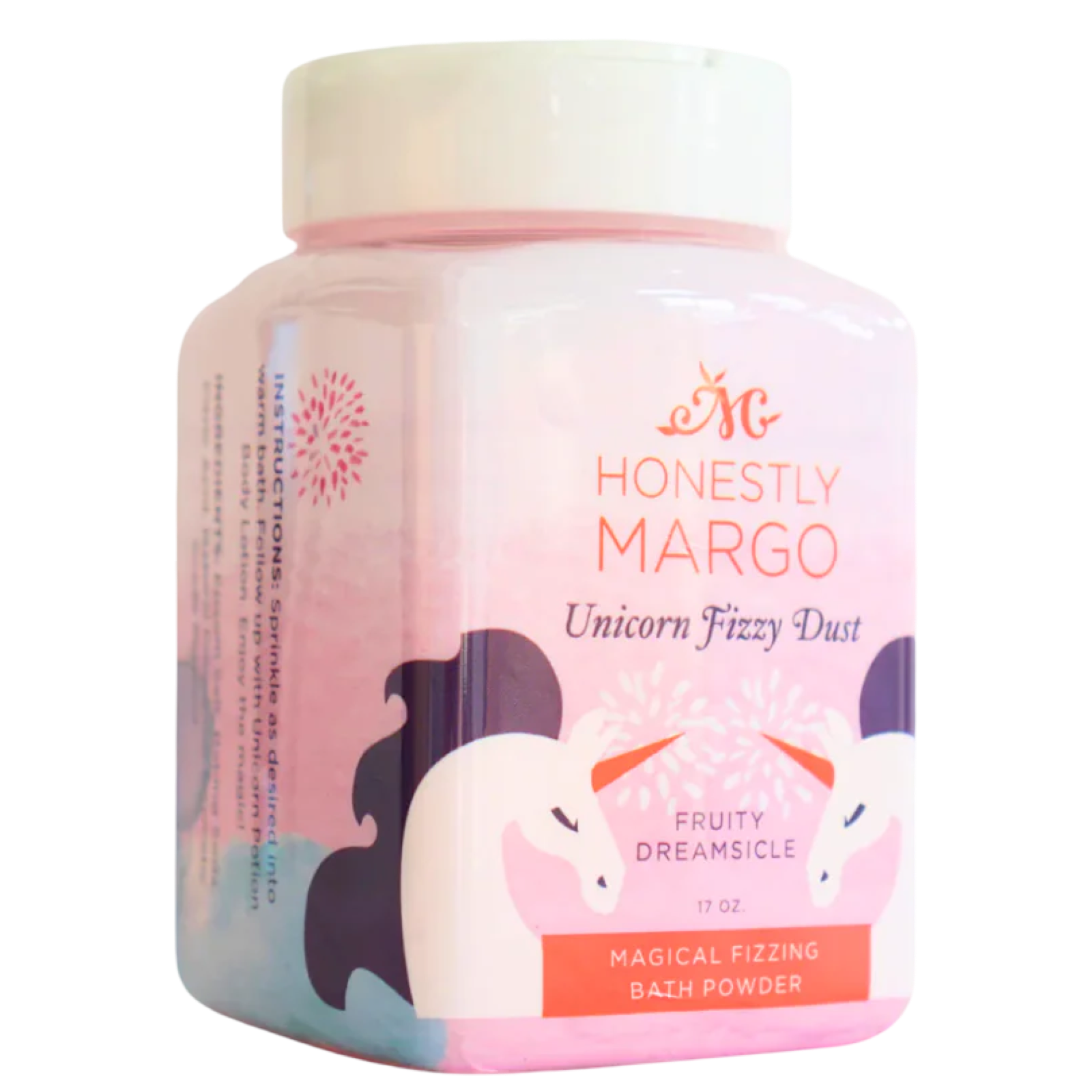 Honesty Margo Unicorn Fizzy Dust packaging on a white background