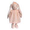 Bukowski Lenka bunny, plush bunny doll, soft stuffed rabbit, bunny in peach dress, Swedish plush toy, heirloom bunny plush, baby gift idea, toddler cuddle bunny, Bukowski plush collection, bunny stuffed animal girl