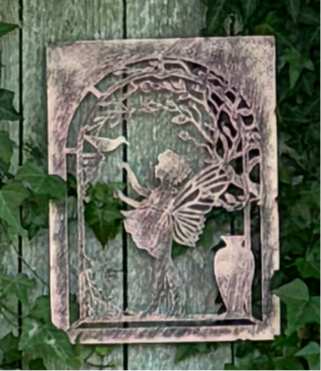 Rustic Metal Fairy Garden Sign