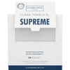 Clean Towels XL Supreme, disposable face towels, clean skin club towels, dual texture face towels, exfoliating disposable towel, makeup remover towel, hygienic face towels, XL skincare towels, travel-friendly skincare towels, gentle face cloth