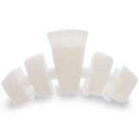 Coconut white hair clip, large hair clip, bendable teeth hair clip, strong hold hair clip, thick hair clip, 